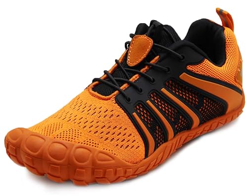 Oranginer Elastic Mesh Mens Barefoot Shoes Wide Toe Box Zero
