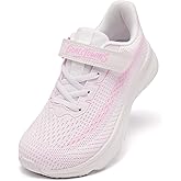 GOALCTOWINS Wide Toe Box Shoes for Boys Girls,Non-Slip Walking Running Shoes with Hook and Loop for Little & Big Kids,Breathable Athletic Tennis Sneakers Size 1-13