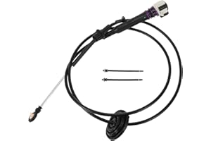 REPAIROCK Automatic Transmission Gear Shifter Cable for Cadillac Escalade 2007-2014 Auto Trans Gear Shift Control Lever Cable No.25995564/84868716 Metal Black