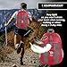 bago 25L Packable Lightweight Backpack - Water Resistant Travel and Hiking Daypack (25-Liter, Red-)