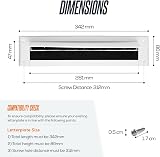 ZAVIA Internal Letterbox Draught Excluder 13.5 Inch White PVC Flap view 2