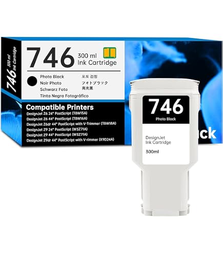 3.0mmカートリッジ Amazon.com: 746 Ink Cartridges 300 ml 6-Pack P2V78A P2V79A P2V80A