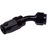 Universal an-4 4AN 45 Degree Swivel Fitting Hose End Oil Fuel Adaptor Black