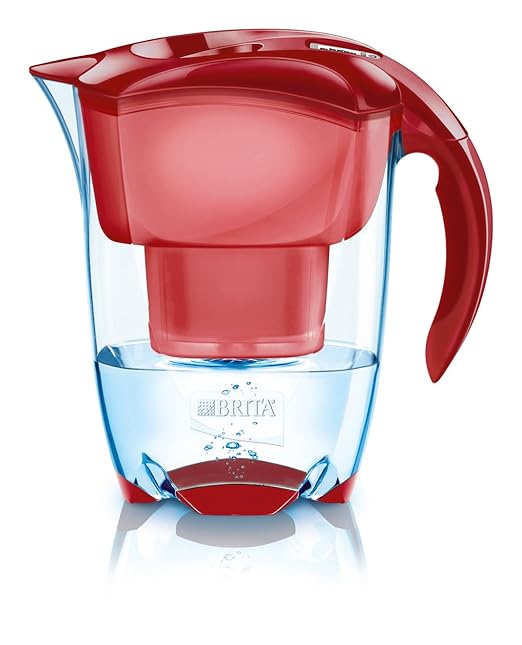 title=Brita Elemaris Meter Cool Caraffa filtrante per acqua colore: Rosso