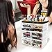 Sorbus® Acrylic Cosmetic Makeup and Jewelry Storage Case Display with Gold Trim - Spacious Design - Great for Bathroom, Dresser, Vanity and Countertop (Gold Set 2)