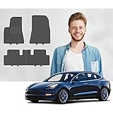 Road Comforts Tesla Model 3 Custom Fit Floor Mats - 2017 2018 2019 2020 2021 - Protect Floor from Dirt, Mud, Snow, Slush & Wa