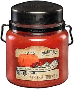 McCalls Candles | Apples and Pumpkins | Highly Scented & Long Lasting | Classic Painted Label | Hand Crafted Metal Lid with Strap and Handle| Premium Wax & Fragrance | Made in The USA | 16 oz