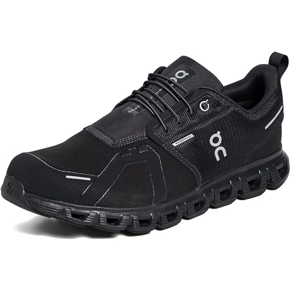 Amazon.com | On Men's Cloud 5 Waterproof Sneakers, Black/Black