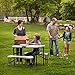Lifetime 80373 Portable Folding Camping RV Picnic Table and Bench Set, Almondthumb 4
