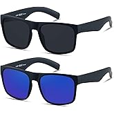 LYZOIT Extra Large Sunglasses for Big Wide Heads Mens Polarized XL Oversized Square Sun Glasses