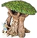 Joykick Fairy Garden Ancient Tree Kit - Miniature Hand Painted Figurine Statues with Accessories - Set of 4pcs for Your House or Lawn Decor