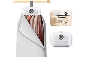 DOMIGARD Portable Clothes Dryer - Mini Portable Dryer Machine for Apartment, RV, Travel, Student Dormitories, Foldable/Convenient Fast Hanging Dryer Machine with Adjustable Timer & Wrinkle-Reducing Heat