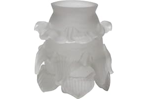 THE KING'S BAY Hand Blown Rose Petal Skirt Shade with 2 1/4" Fitter and Satin Finish