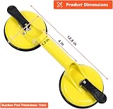 Genubi Industry Glass Suction Cup Lifter 220 lb Aluminum Heavy Duty view 2