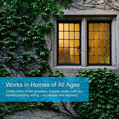 Lutron Caseta 3 Way Smart Dimmer Light Switch Kit, Includes Pico Remote, Bracket, and LED Dimmer Switch, No Neutral Required, P-PKG1WB-WH - View 16