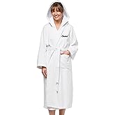 Kaufman Velour Kimono Robes with Hood Option | Personalized & Monogramed | Unisex 100% Cotton Spa Bathrobes for Men & Women