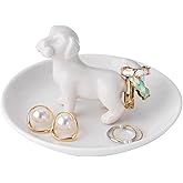 Zhuboji Dog Mom Gifts for Women Ring Holder Jewelry Dish, Christmas Mothers Day Birthday Gift for Friend Sister Coworker Aunt Grandma
