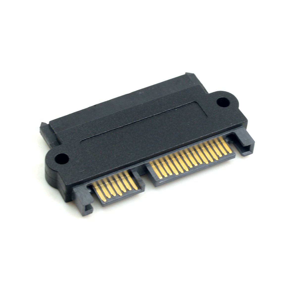 CY SFF-8482 SAS 22Pin to 7Pin + 15Pin SATA Hard Disk Drive Raid Adapter with 15 Pin Power Port (Straight) - Image 3