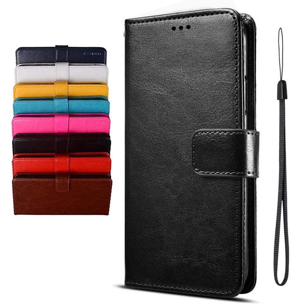 Case for Alcatel 1SE 2020 Wallet Case, PU Leather with Magnetic Closure Card Holder Stand Cover, Leather Wallet Flip Phone Cover for Alcatel 1SE 2020-Black