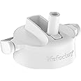 Lifefactory Pivot Straw Cap Accessory for 12-Ounce, 16-Ounce, and 22-Ounce Glass Bottles, Optic White, 1 EA