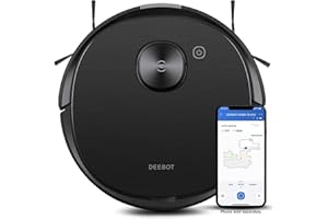 ECOVACS Deebot T8 AIVI Robot Vacuum Cleaner for Floors,Carpet, Vacumming and Mopping in One-Go, Laser Mapping, Smart AI Object Recognition, On-Demand Live Video, Custom Clean, 3+ Hours of Runtime