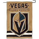 Vegas Golden Knights Gold Double Sided Garden Flag