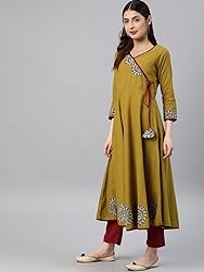 Yash Gallery Women's Cotton Slub Patch Work