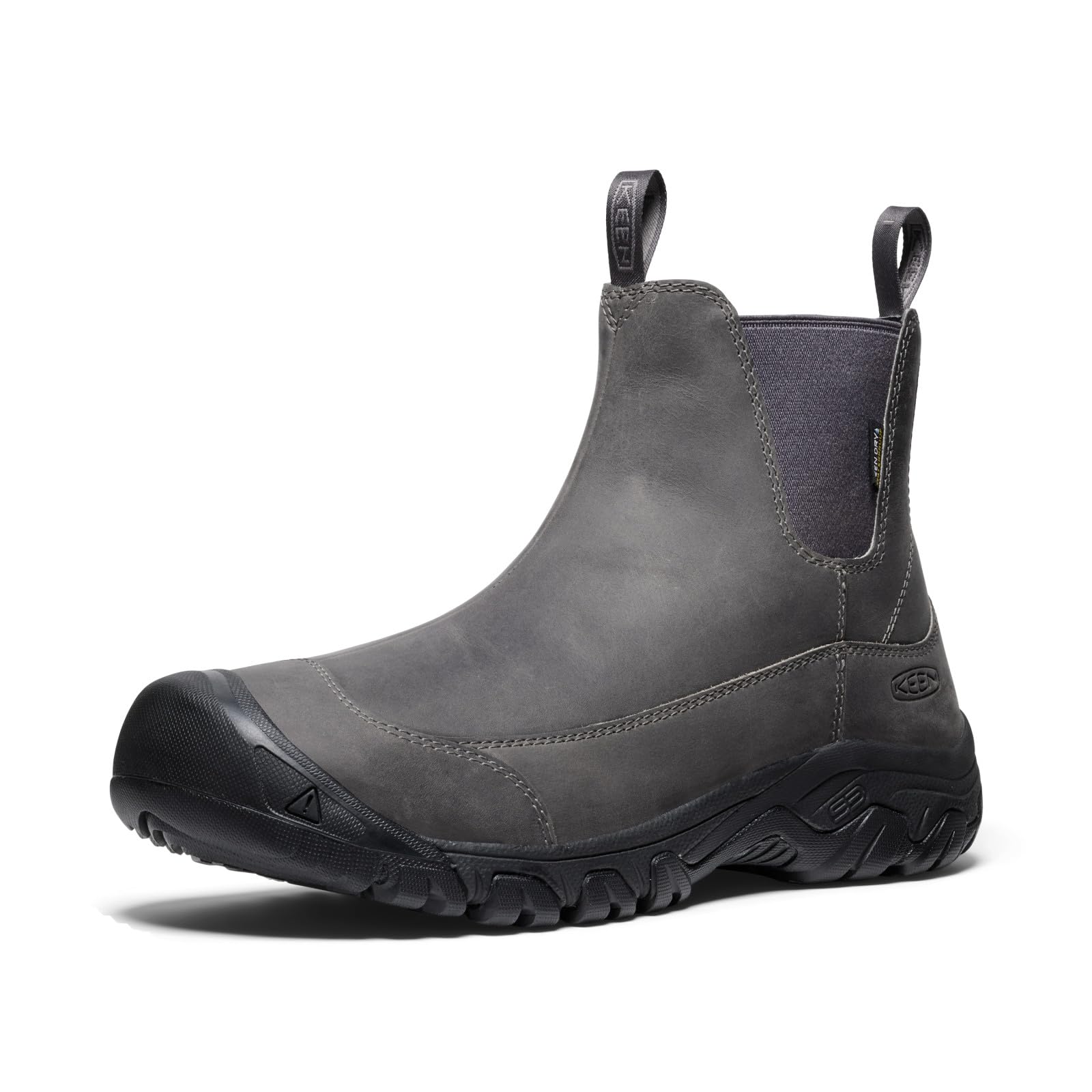 Photo 1 of KEEN Men's Anchorage 3 Waterproof Pull On Insulated Snow Boots, Steel Grey/Magnet, 14