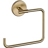 Delta Hand Towel Holder | Square Champagne Bronze Ring for Hanging Towels in Kitchen, Bathroom | Trinsic Accessories