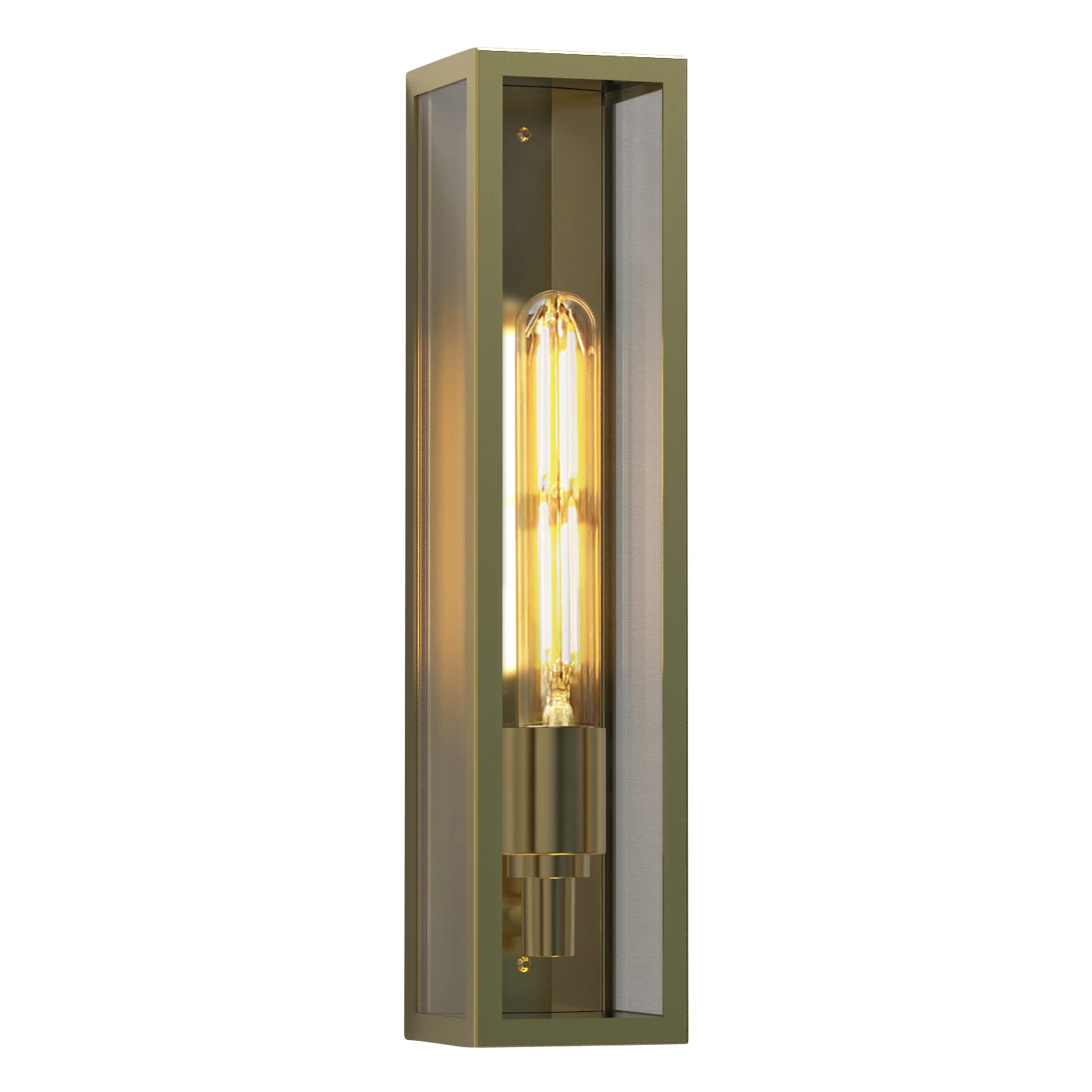 Astro Exterior Wall Light, 4 W, Natural Brass