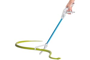 Snake Plier Catcher,Non Foldable Professional 70CM Aluminum Alloy Snake Grabber Catcher Clip with Blue Grip Tool