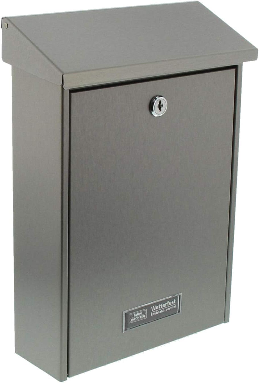 Hannover Letterbox 100 x 50 x 50 cm Stainless Steel, Silver