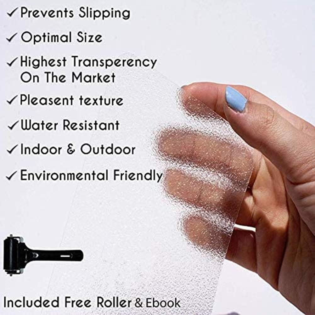 BangShou 15-Pack Non-Slip Stair Treads 3.9" x 23.6", Self-Adhesive Transparent Tape, Anti-Slip Step Strips - Image 4