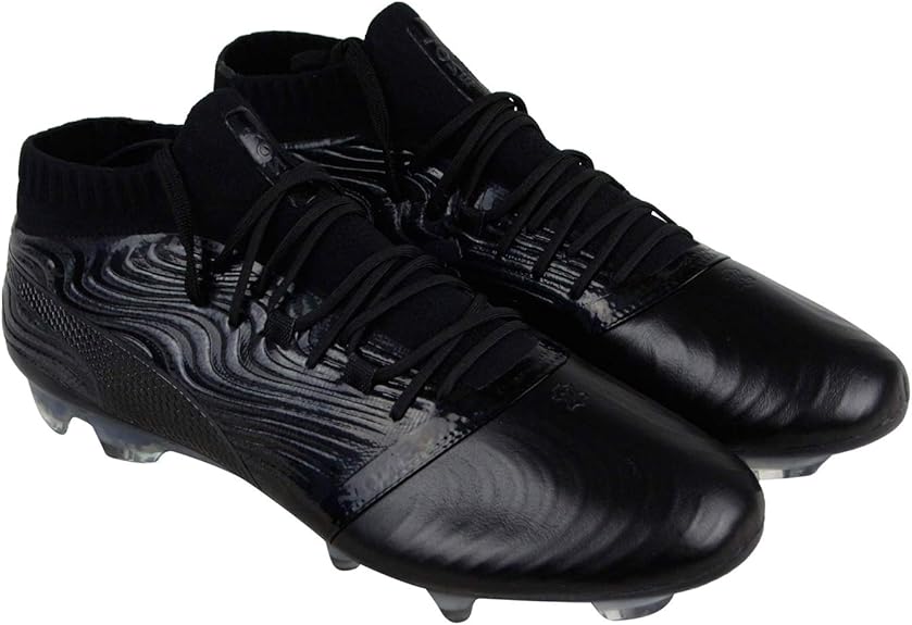 Amazon.com | PUMA One 18.1 Fg Mens Black Leather Athletic Lace Up Soccer Shoes 13 | Soccer