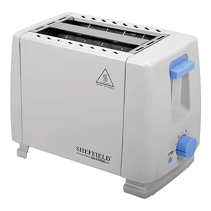 SHEFFIELD CLASSIC 6004 2-Slice Pop-up Toaster (White)