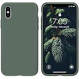 Amazon Com Iphone X Xs Case Crosymx 3 In 1 Ultra Thin And Slim Hard Case Coated Non Slip Matte Surface With Electroplate Frame For Apple Iphone X Xs 5 8 Dark Green