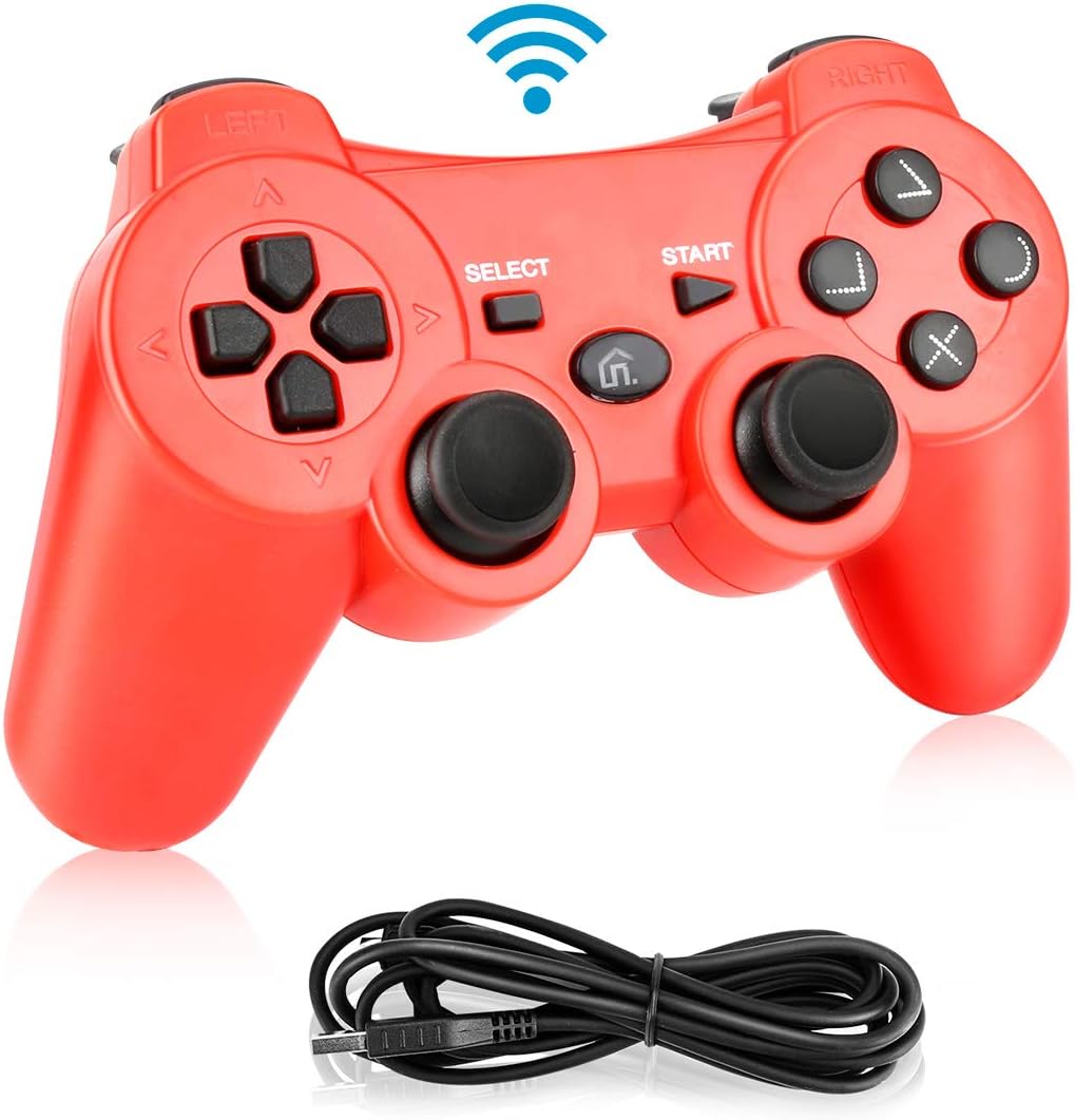 Powcan PS3 Controller, Wireless Controller für PS3,Bluetooth Gamepad