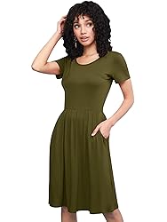 LL WDR2304 Women's Comfy Casual Short Sleeve Flowy