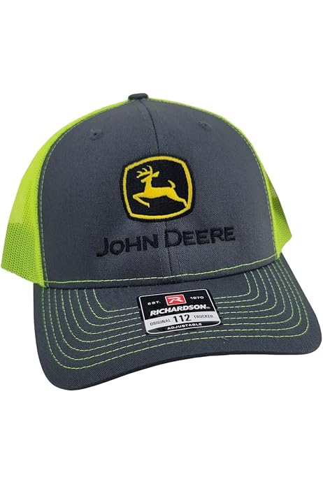 John Deere Richardson Neon Green Cap - LP78726 at Amazon Men