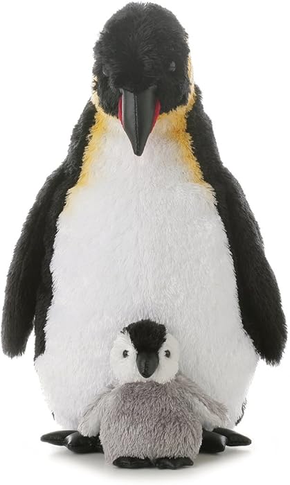 Aurora World Emperor Penguin With Baby, 12-Inches