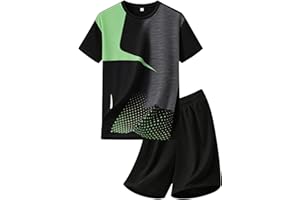Men's Sports Suits 2 Piece Outfits Summer Mesh Short Sleeve T-Shirts and Shorts Sets Athletic Tracksuits