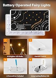 Brightown 12 Pack LED Fairy Lights Battery Operated