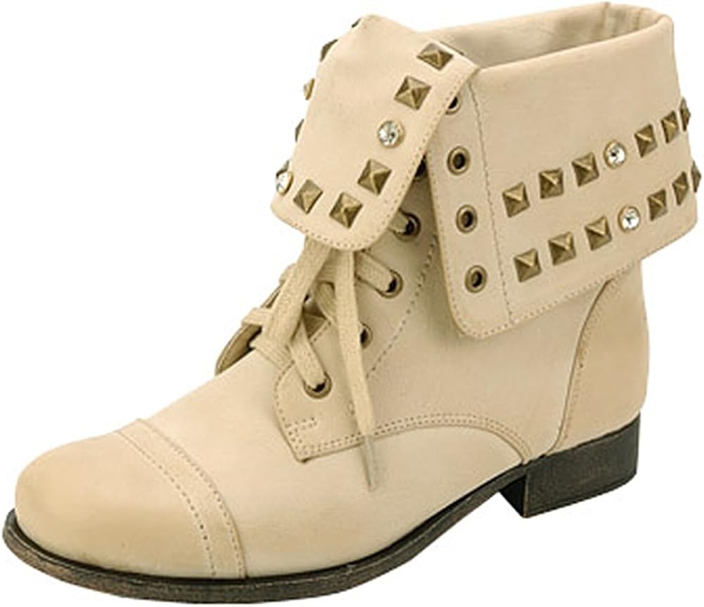 off white lace up boots