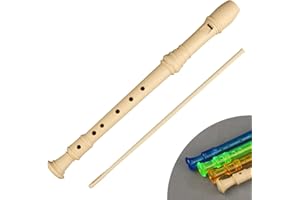 DHS Boutique Treble 6 Holes Transparent Plastic Clarinet Musical Instrument for beginners (Creamy-white)