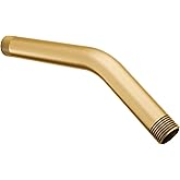 Moen Brushed Gold 8-Inch Standard Shower Arm with 1/2-Inch Universal Threads, 123815BG