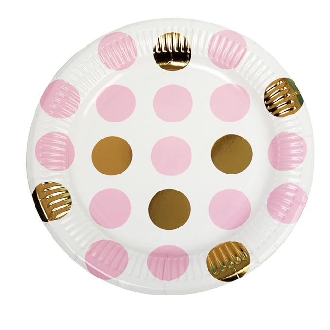 Neviti Pattern Works Partyteller, Punkte, Pink