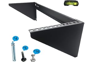 JINGCHENGMEI 19 Inch 4U Heavy Duty Vertical Wall Mountable Rack and 125 lb Wall Mountable Server Rack ((MFT-HVWRF4U)