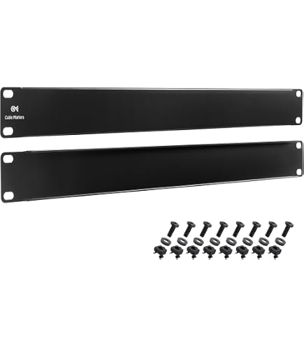 StarTech BLANKB1  Blanking Panel - 1U - 19 in - Steel - Black - Blan