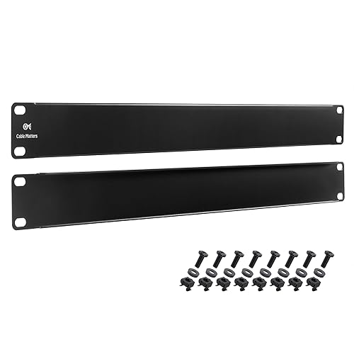 Cable Matters 2-Pack 1U Blank Panels, 1U Rack Mount Panel Spacer for 19 ...