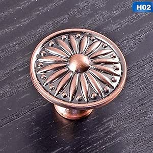 Tiradores de gabinete de cocina de bronce rojo retro Puerta del armario